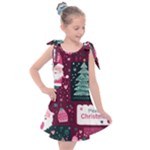 Christmas Santa Claus Kids  Tie Up Tunic Dress