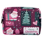 Christmas Santa Claus Make Up Pouch (Medium)