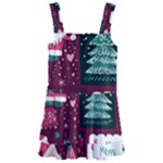 Christmas Santa Claus Kids  Layered Skirt Swimsuit