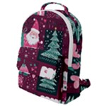 Christmas Santa Claus Flap Pocket Backpack (Small)