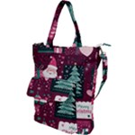 Christmas Santa Claus Shoulder Tote Bag