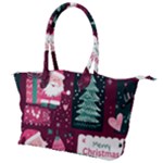 Christmas Santa Claus Canvas Shoulder Bag