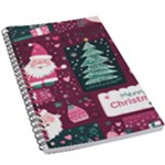 Christmas Santa Claus 5.5  x 8.5  Notebook