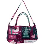 Christmas Santa Claus Removable Strap Handbag