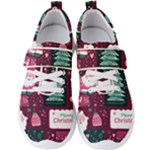 Christmas Santa Claus Men s Velcro Strap Shoes