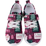 Christmas Santa Claus Women s Velcro Strap Shoes