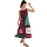 Christmas Santa Claus Summer Maxi Dress