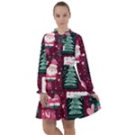 Christmas Santa Claus All Frills Dress