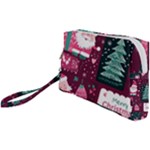 Christmas Santa Claus Wristlet Pouch Bag (Small)