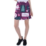 Christmas Santa Claus Tennis Skirt