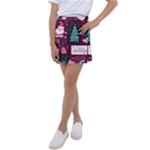 Christmas Santa Claus Kids  Tennis Skirt