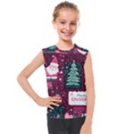 Christmas Santa Claus Kids  Mesh Tank Top