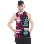 Christmas Santa Claus Men s Sleeveless Hoodie