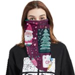 Christmas Santa Claus Face Covering Bandana (Triangle)