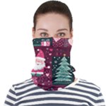 Christmas Santa Claus Face Seamless Bandana (Adult)