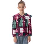 Christmas Santa Claus Kids  Peter Pan Collar Blouse