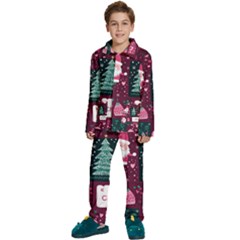 Kids  Long Sleeve Velvet Pajamas Set 