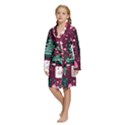 Kids  Long Sleeve Velvet Lounge Robe 