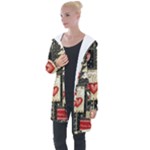 Christmas Reindeer Longline Hooded Cardigan