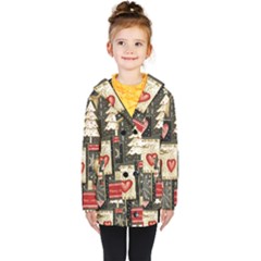 Kids  Double Breasted Button Coat 