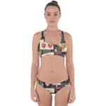 Christmas Reindeer Cross Back Hipster Bikini Set