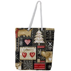 Full Print Rope Handle Tote (Large) 