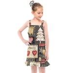 Christmas Reindeer Kids  Overall Dress