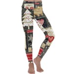 Christmas Reindeer Kids  Lightweight Velour Classic Yoga Leggings