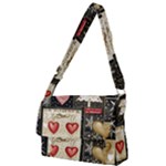 Christmas Reindeer Full Print Messenger Bag (L)