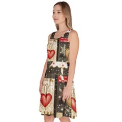 Knee Length Skater Dress With Pockets 