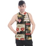 Christmas Reindeer Men s Sleeveless Hoodie