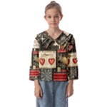 Christmas Reindeer Kids  Sailor Shirt