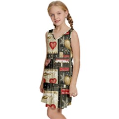 Kids  Sleeveless Tiered Mini Dress 