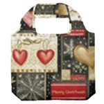 Christmas Reindeer Premium Foldable Grocery Recycle Bag