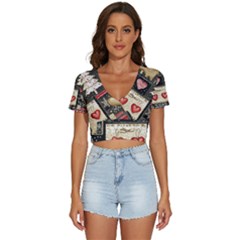 V-Neck Crop Top 