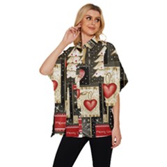 Women s Batwing Button Up Shirt 