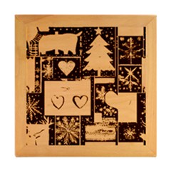 Wood Photo Frame Cube 