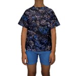 Rocky Lake Reflection  Kids  Short Sleeve Swimwear