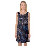 Rocky Lake Reflection  Sleeveless Satin Nightdress