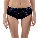 Rocky Lake Reflection  Reversible Mid-Waist Bikini Bottoms