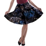 Rocky Lake Reflection  A-line Skater Skirt