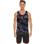 Rocky Lake Reflection  Men s Wide Collar Tank Top