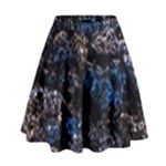 Rocky Lake Reflection  High Waist Skirt