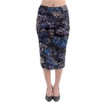 Rocky Lake Reflection  Midi Pencil Skirt