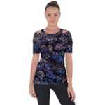 Rocky Lake Reflection  Shoulder Cut Out Short Sleeve Top