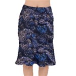 Rocky Lake Reflection  Short Mermaid Skirt