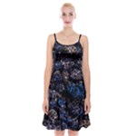 Rocky Lake Reflection  Spaghetti Strap Velvet Dress