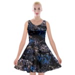 Rocky Lake Reflection  Velvet Skater Dress