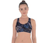 Rocky Lake Reflection  Cross String Back Sports Bra