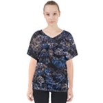 Rocky Lake Reflection  V-Neck Dolman Drape Top